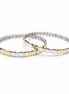 Eterna Wave Duo Bangle Set – 925 Silver