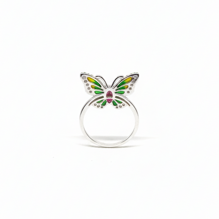 Rainbow Butterfly Ring