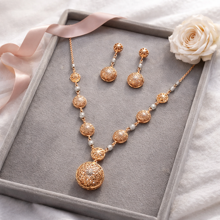 Celestia Filigree Necklace Set