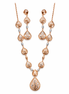 Teardrop Lace Elegance Necklace Set