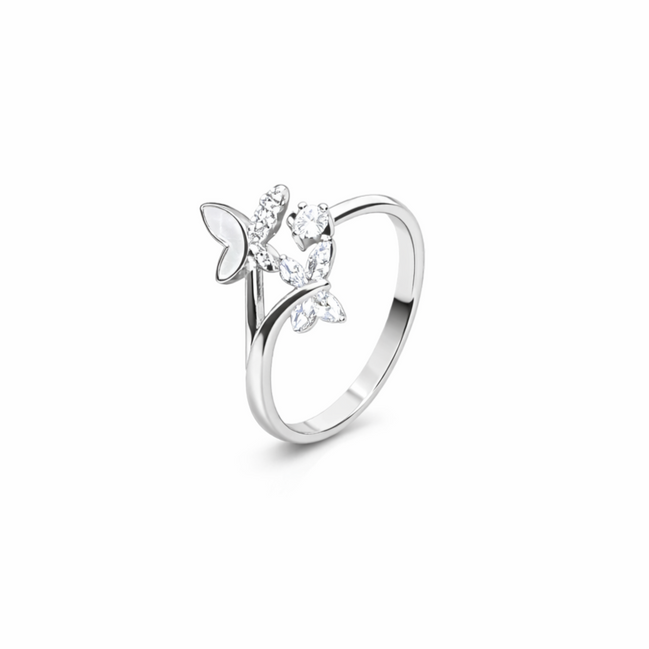 Crystal Butterfly Ring