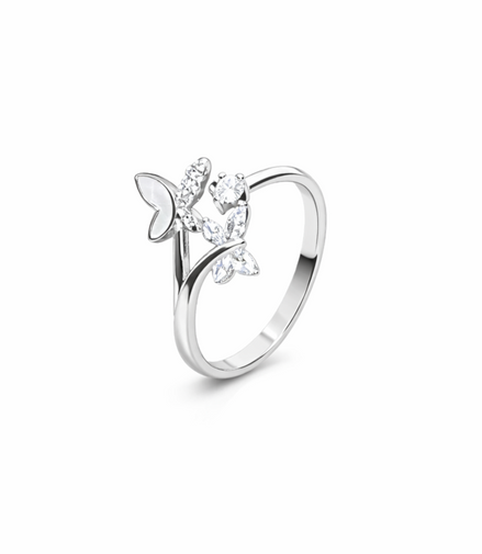 Crystal Butterfly Ring