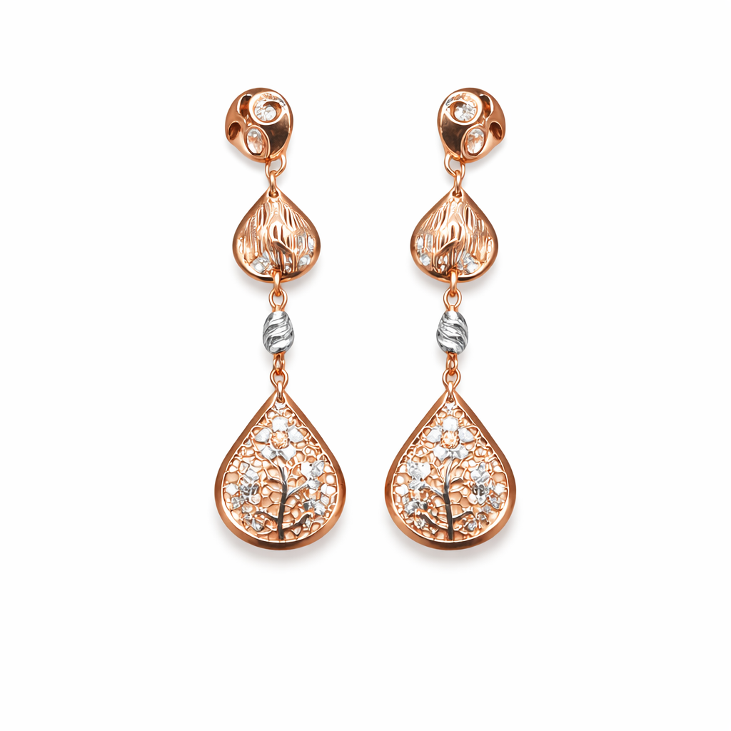 Teardrop Lace Elegance Necklace Set