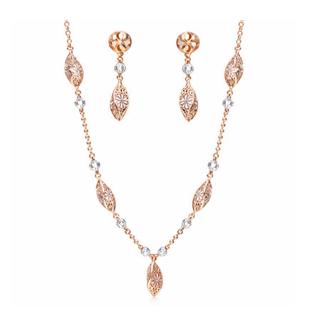 Olive Leaf Grace Necklace Set