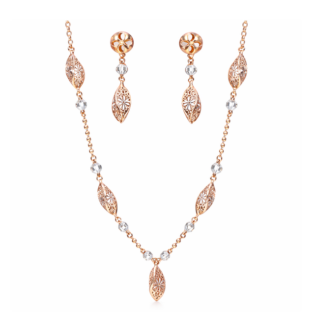 Olive Leaf Grace Necklace Set