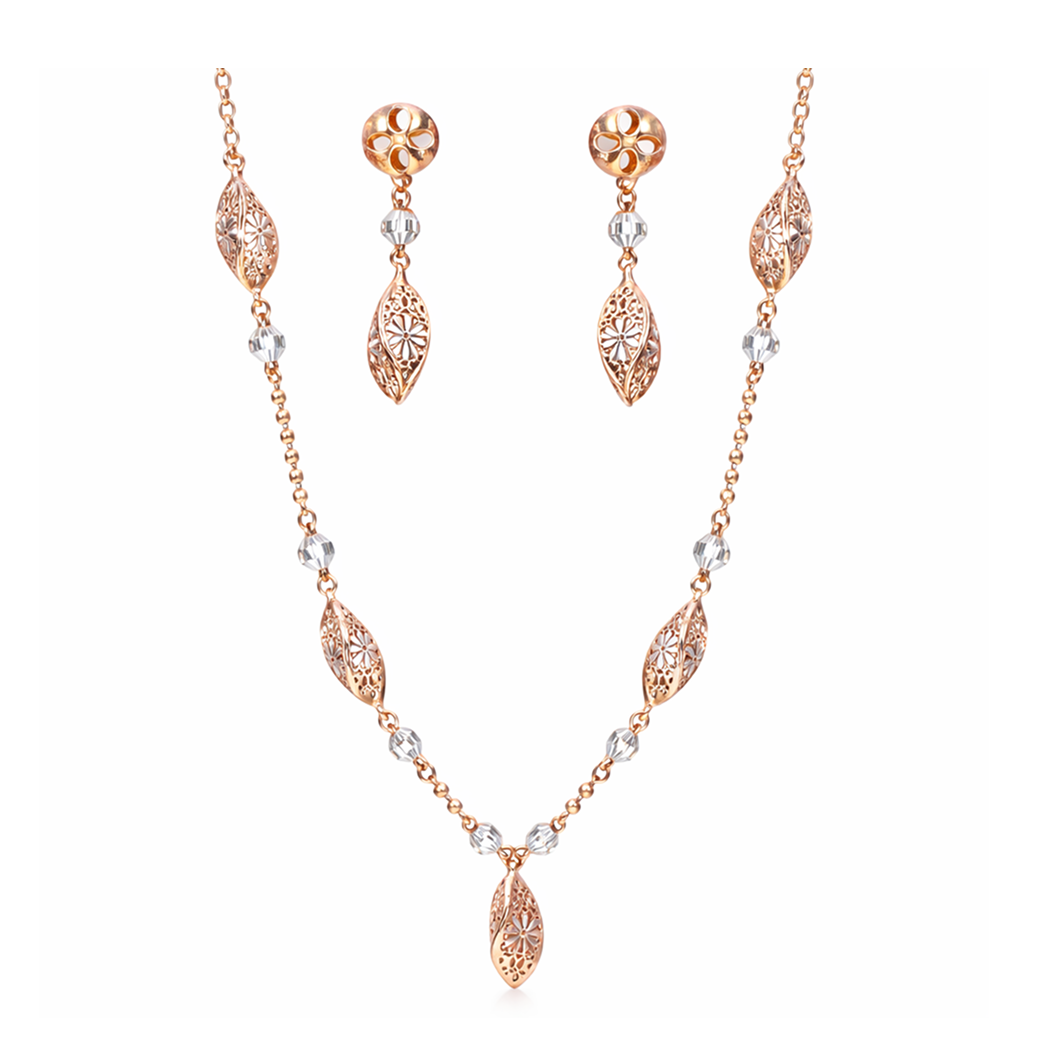 Olive Leaf Grace Necklace Set