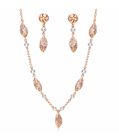 Olive Leaf Grace Necklace Set