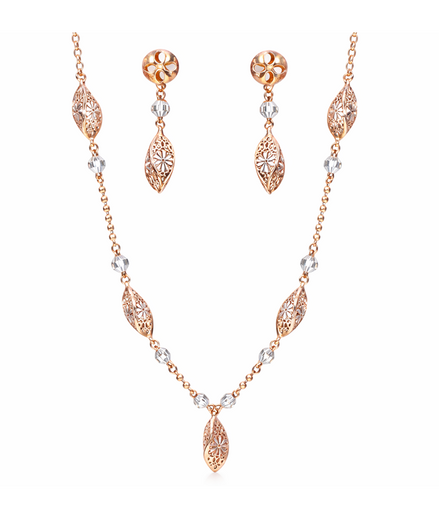 Olive Leaf Grace Necklace Set