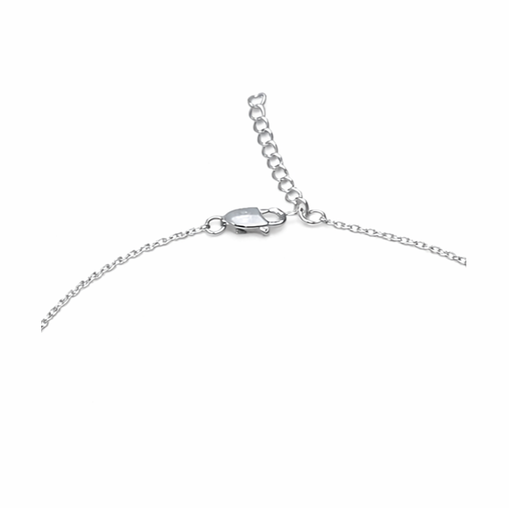 Drop Crystal 925 Silver Anklet (Single)