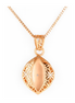 925 Silver Rose Gold Pendant with Chain