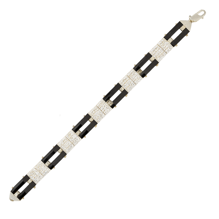 Noir Axis Diamond Link Bracelet