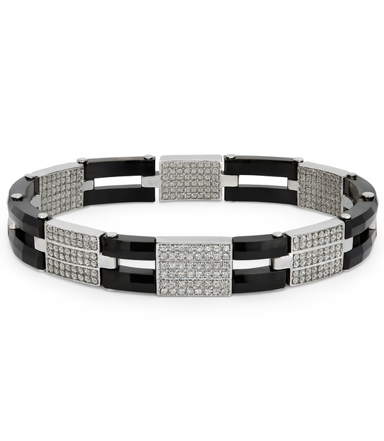 Noir Axis Diamond Link Bracelet