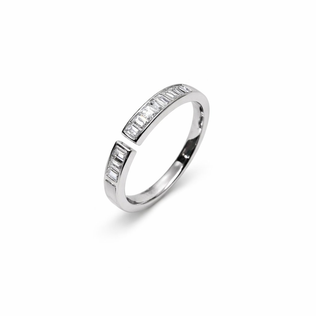 Classic Square Solitaire Ring