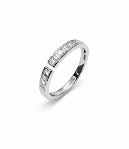 Classic Square Solitaire Ring