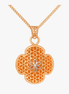 925 Silver Rose Gold Clover Pendant with Chain