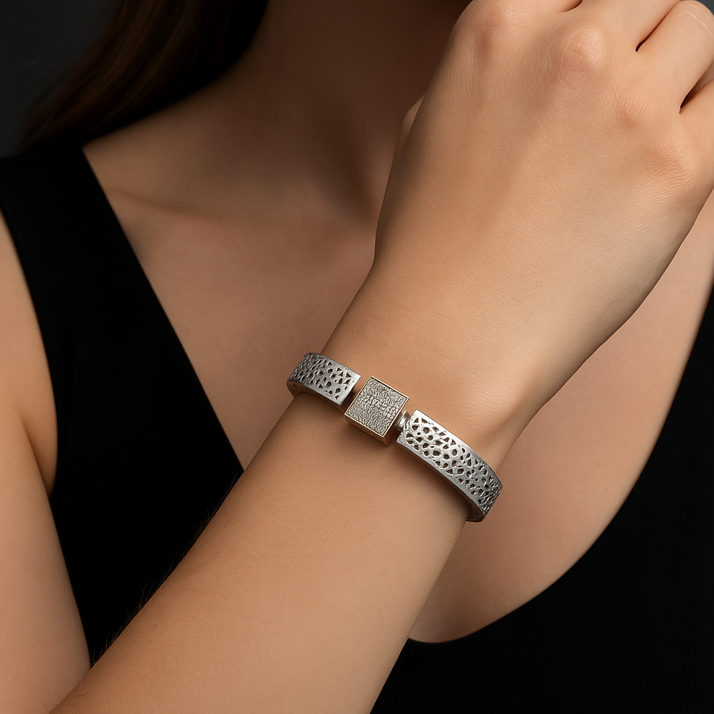 925 Silver Eterna Fold Kada