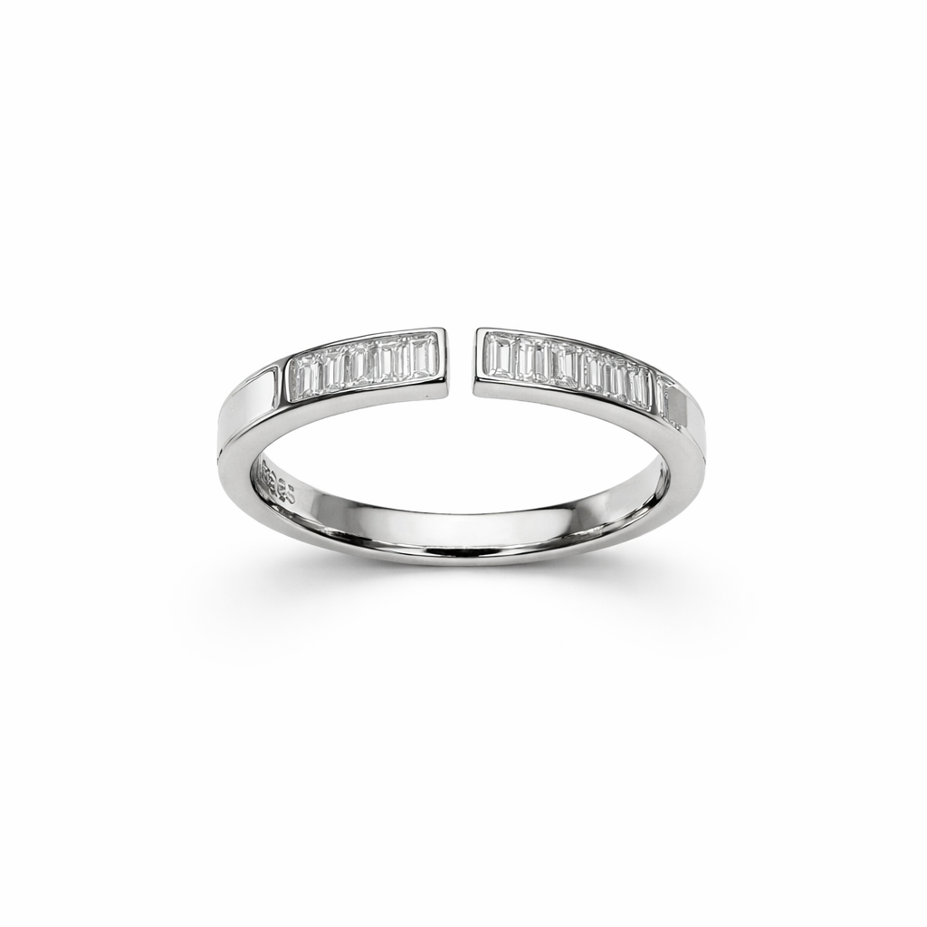Classic Square Solitaire Ring