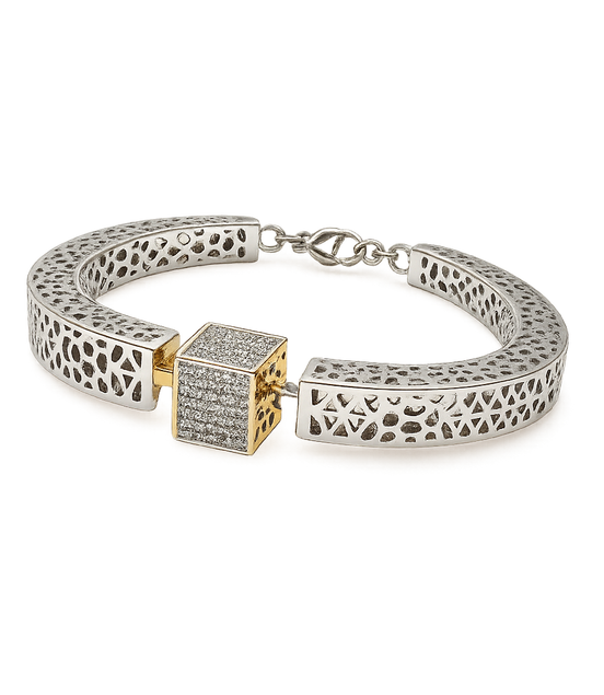 925 Silver Eterna Fold Kada