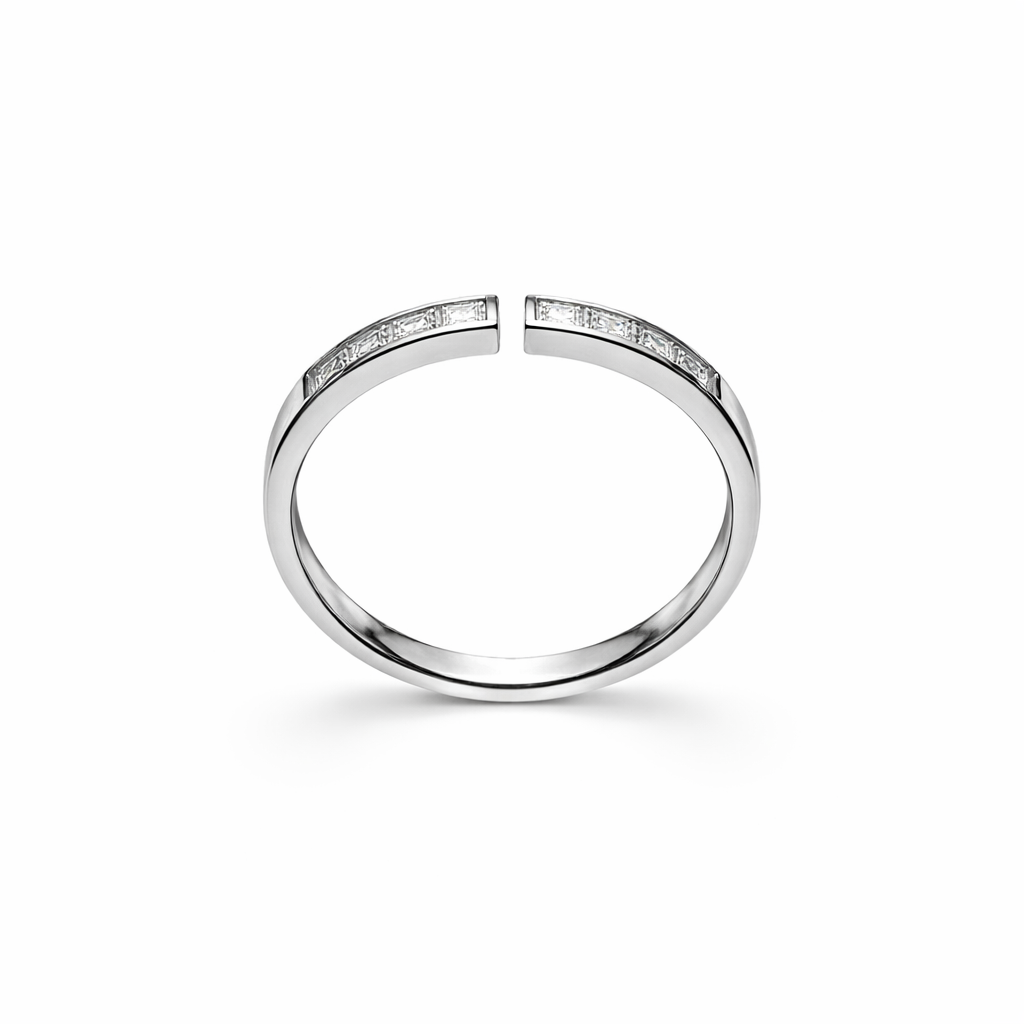 Classic Square Solitaire Ring