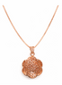 925 Silver Rose Gold Rosella Bloom Pendant with Chain