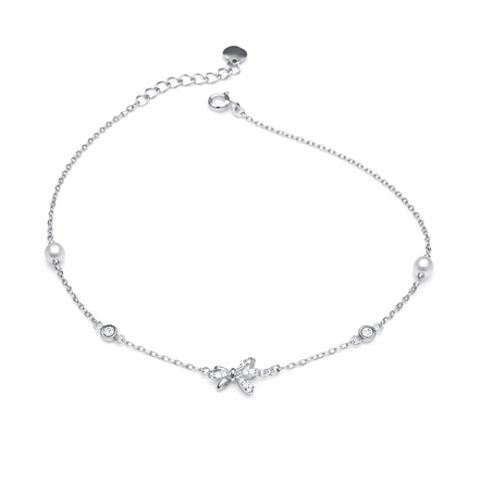 Butterfly Whisper 925 Silver Payal (Single)