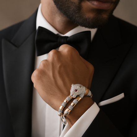 Jaguar Sovereign Dual-Tone Bracelet For Men