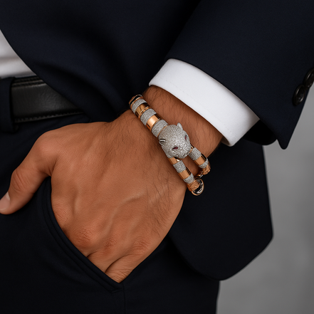 Jaguar Sovereign Dual-Tone Bracelet For Men