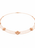 Elegance 925 Sterling Silver Rose Gold Necklace