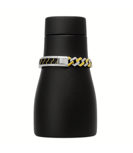 Noir Wave Half-Kada Bracelet For Men