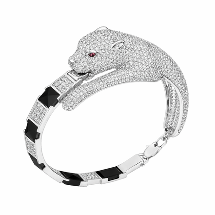 Panther Noir Kada Bracelet For Him