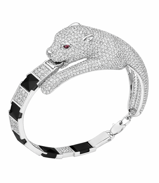 Panther Noir Kada Bracelet For Him