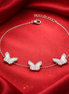 Triple Butterfly Grace 925 Silver Payal (Single)