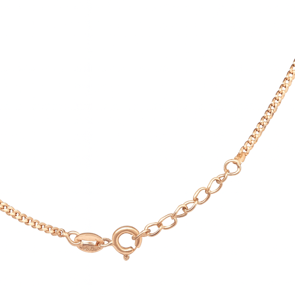 925 Silver Rose Gold Nazra Eye Pendant with Chain