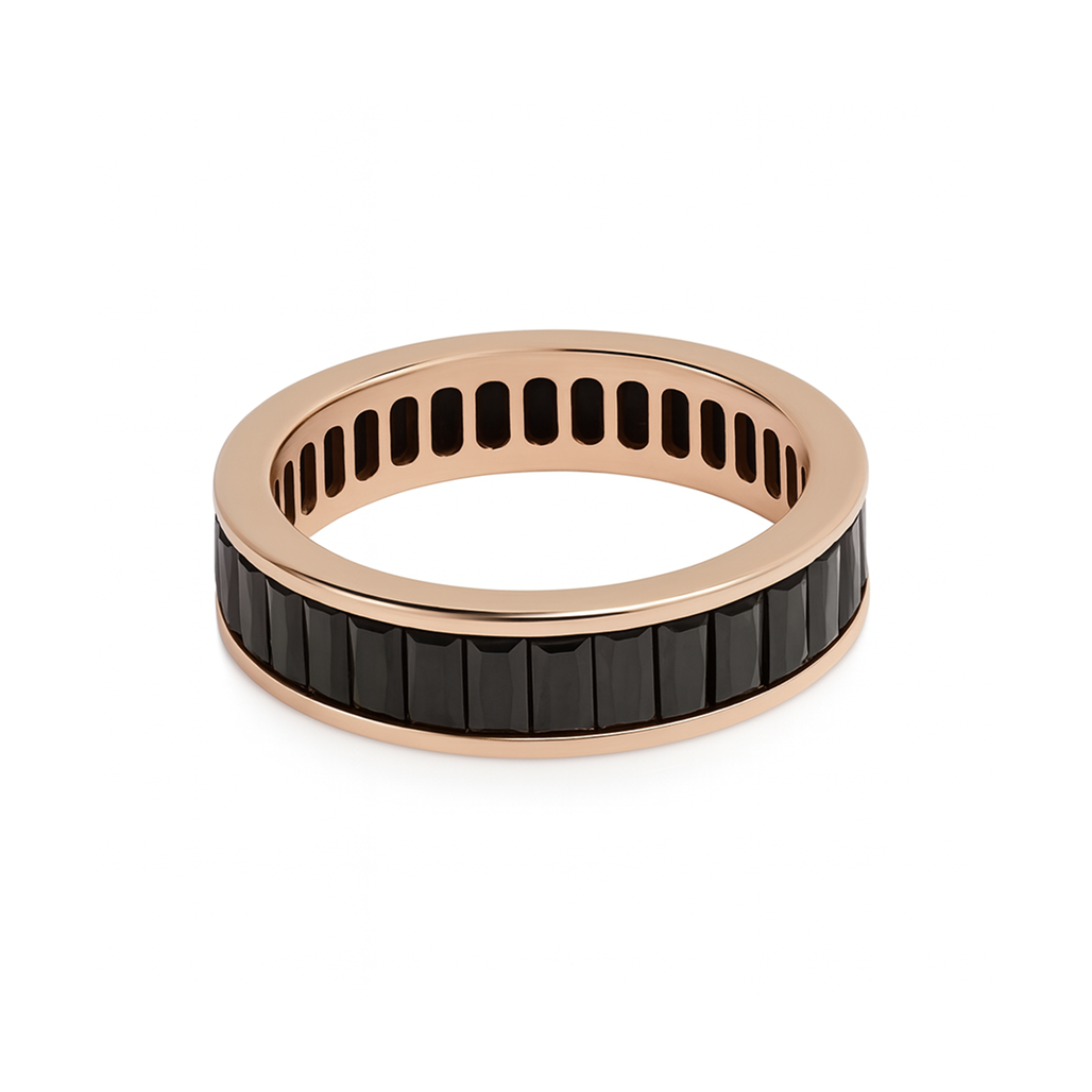 Noir Edge Band Ring