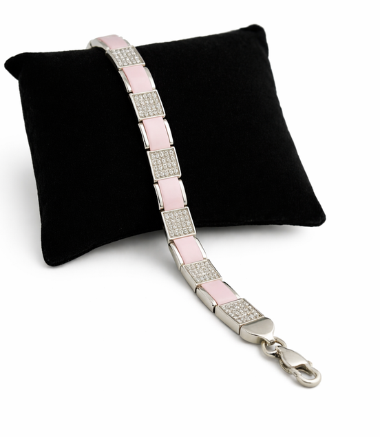 925 Silver Blush Radiance Bracelet