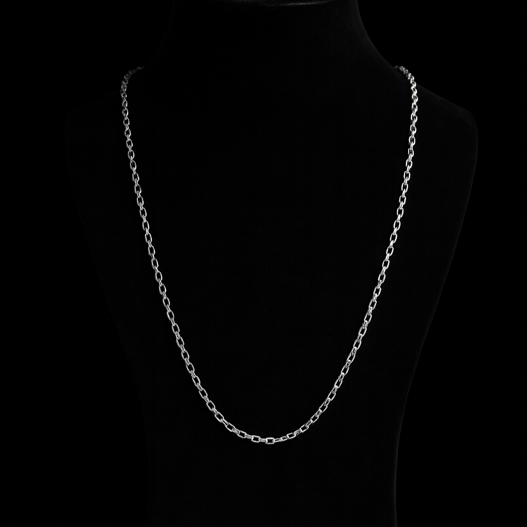 Sterlo Bold Link Silver Chain For Him