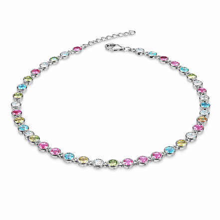 Rainbow Luxe 925 Silver Payal (Single)