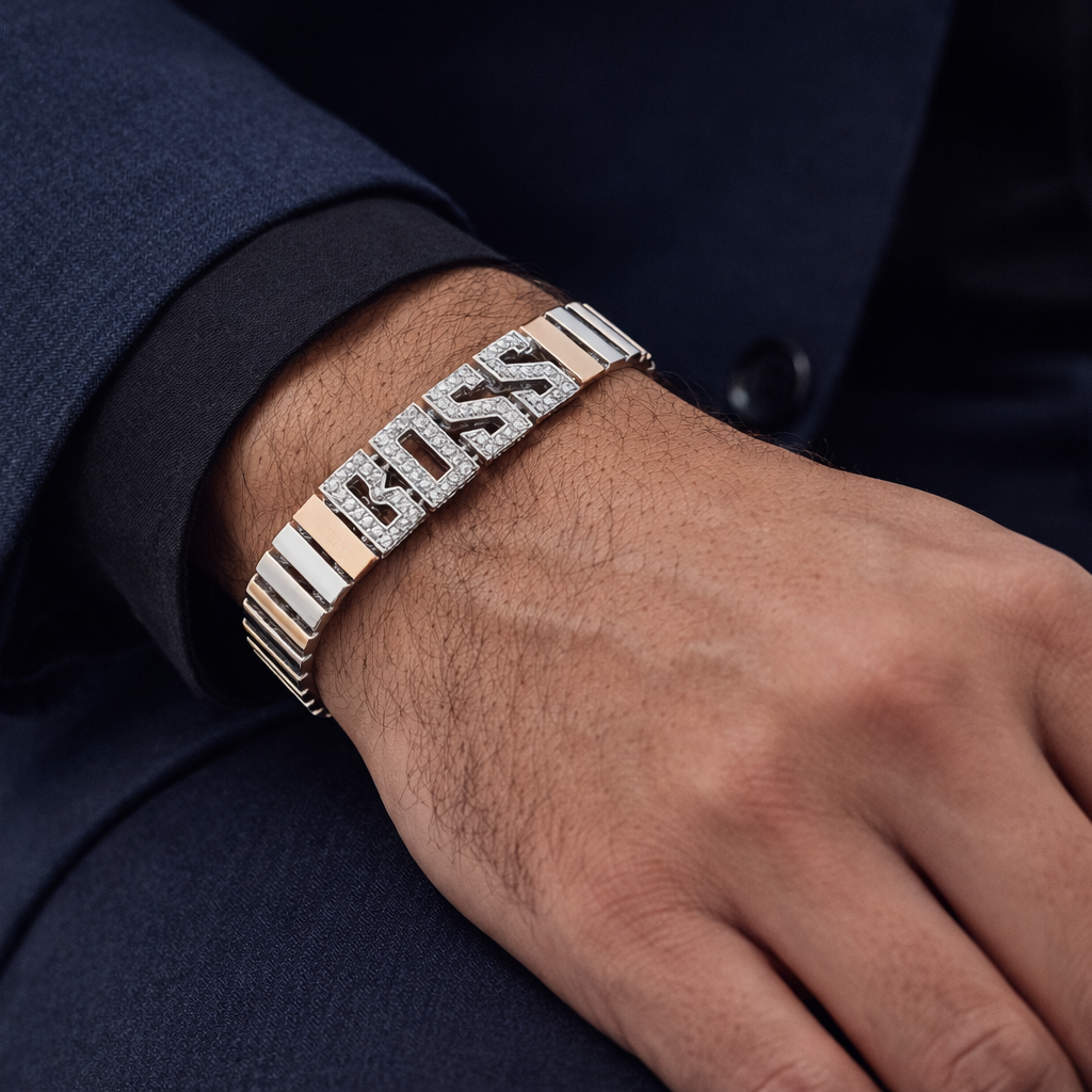 Boss Signature Link Bracelet