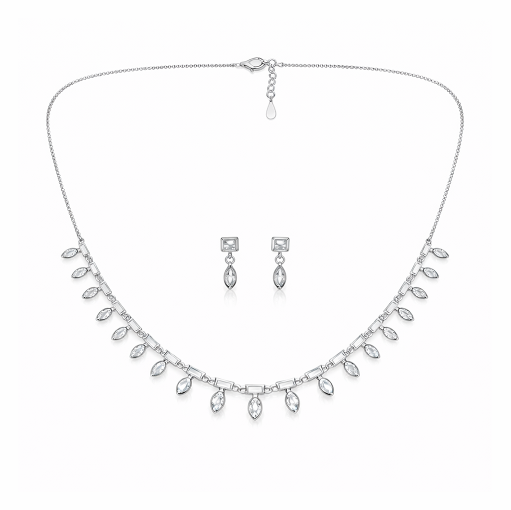 Ethereal Ice Geometric Fringe Set