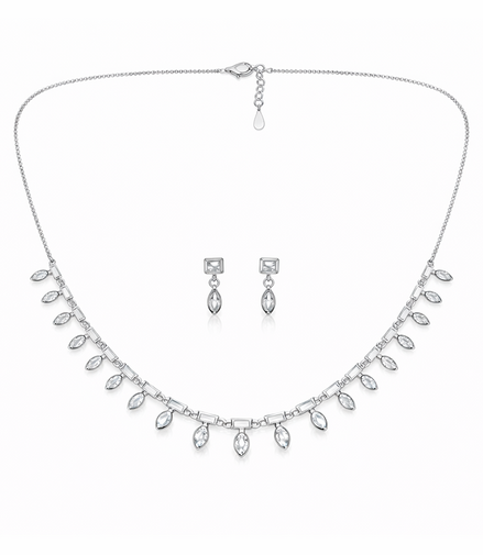 Ethereal Ice Geometric Fringe Set