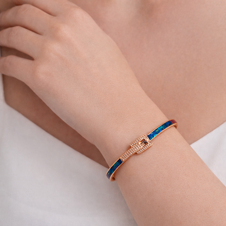 Azure Lock Bracelet