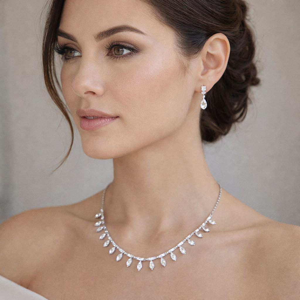 Ethereal Ice Geometric Fringe Set