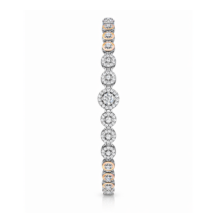 Celestia Halo Dual-Tone Bracelet For Women