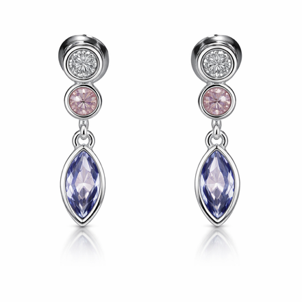 SilvaPetal Contemporary 92.5 Sterling Silver Necklace Set