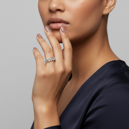 Zahrah V-Crown Ring