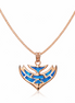 Aquila Azure Wing Pendant Necklace