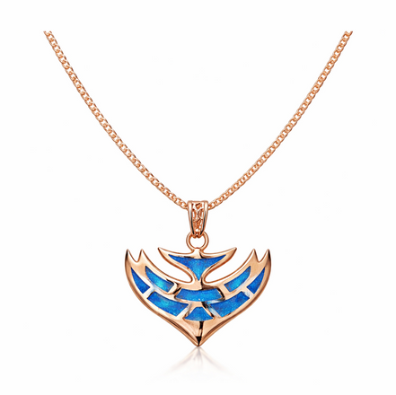 Aquila Azure Wing Pendant Necklace