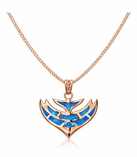 Aquila Azure Wing Pendant Necklace