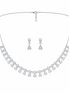 GeoAura Triangle 92.5 Sterling Silver Necklace Set