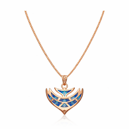 Azure Wing 92.5 Sterling Silver Pendant Necklace